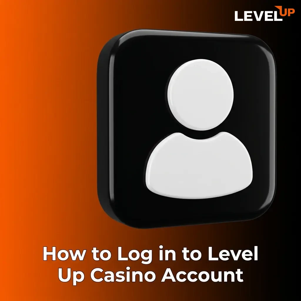 Level Up Casino login screen showing email and password fields with Sign In button on homepage