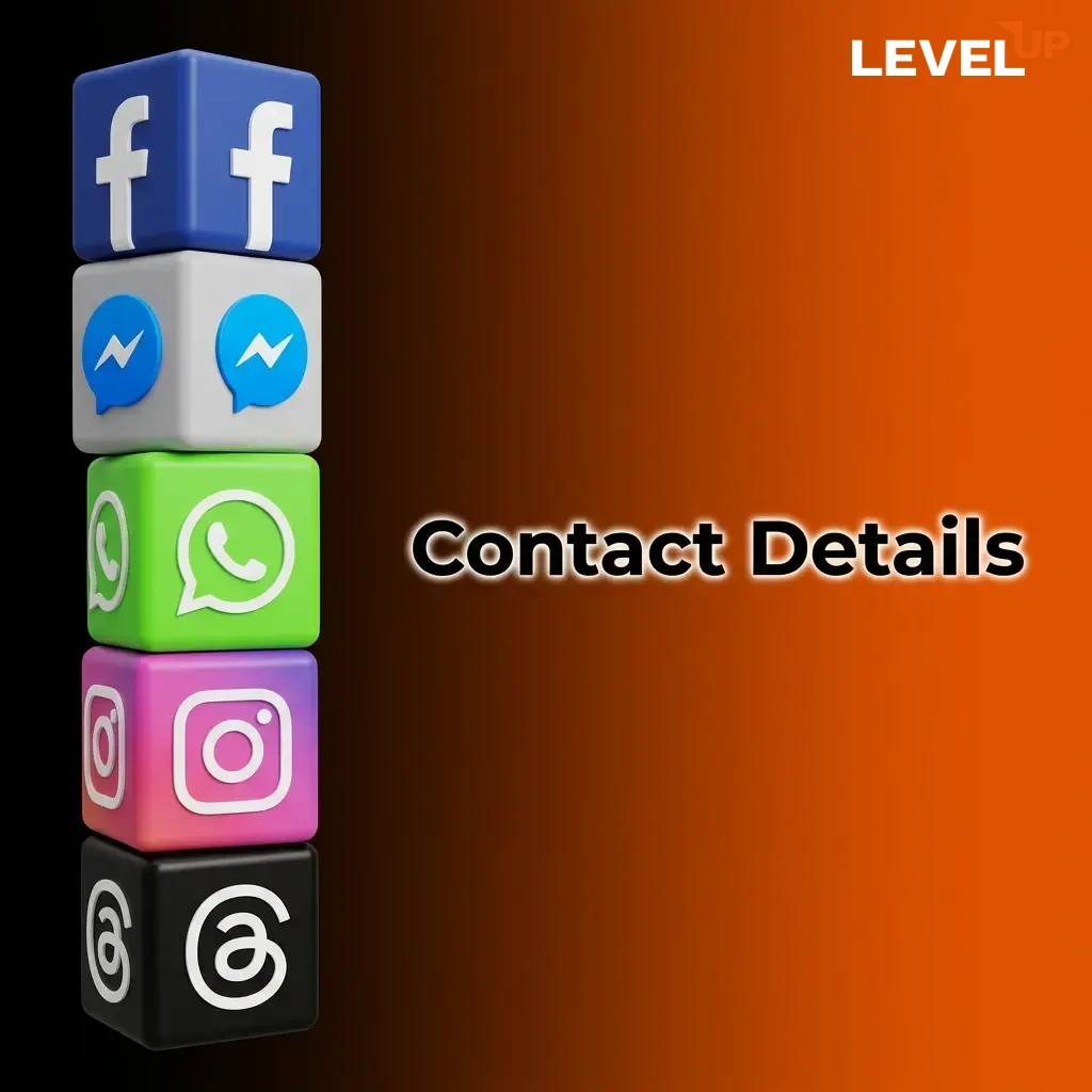 Level Up Casino contact options: 24/7 live chat, email support, and FAQ section for Australian players