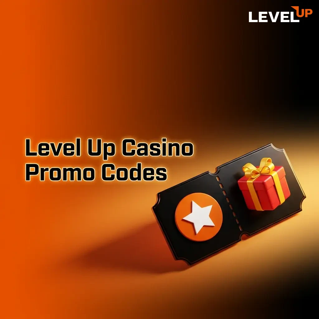 Level Up Casino promo codes list with bonus codes for deposit matches, free spins, reload bonuses, and sports betting offers.