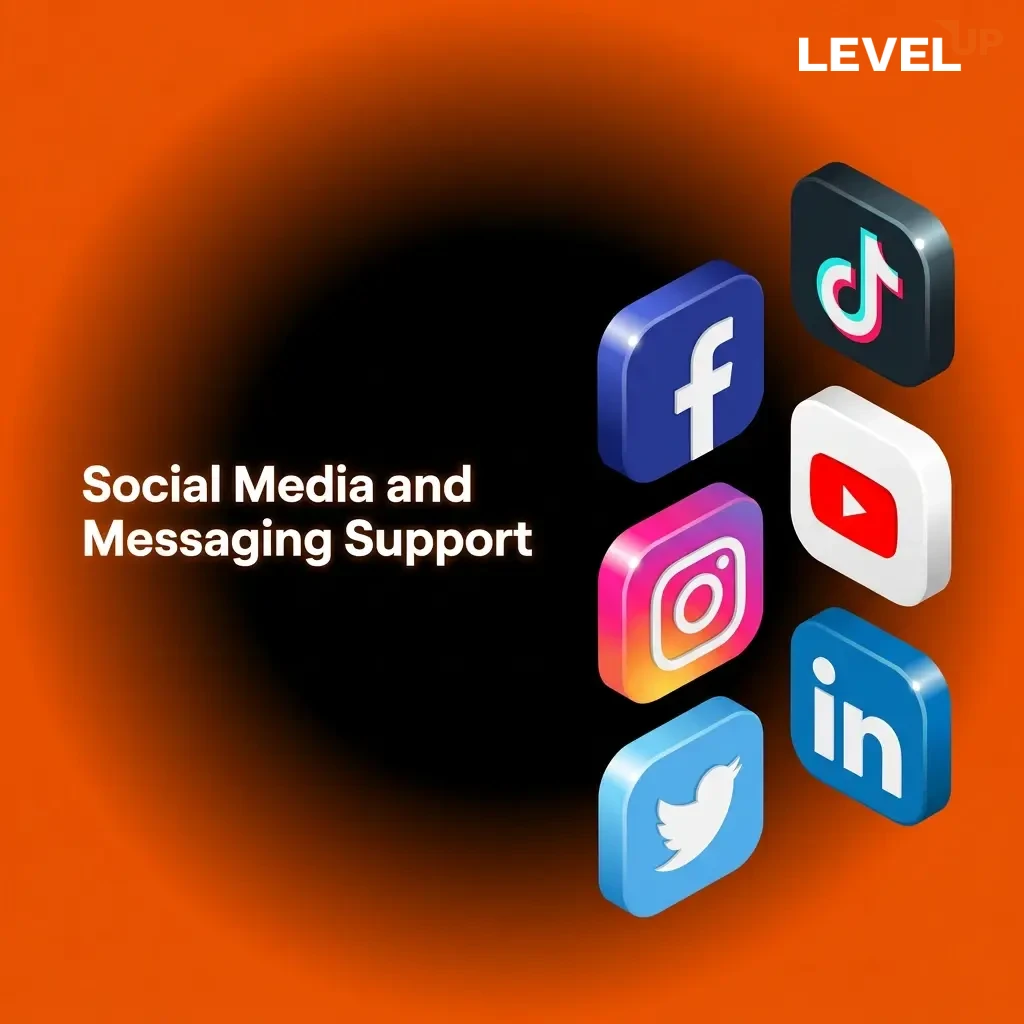 Customer support via Telegram, Facebook Messenger, and Twitter/X for general casino queries and updates