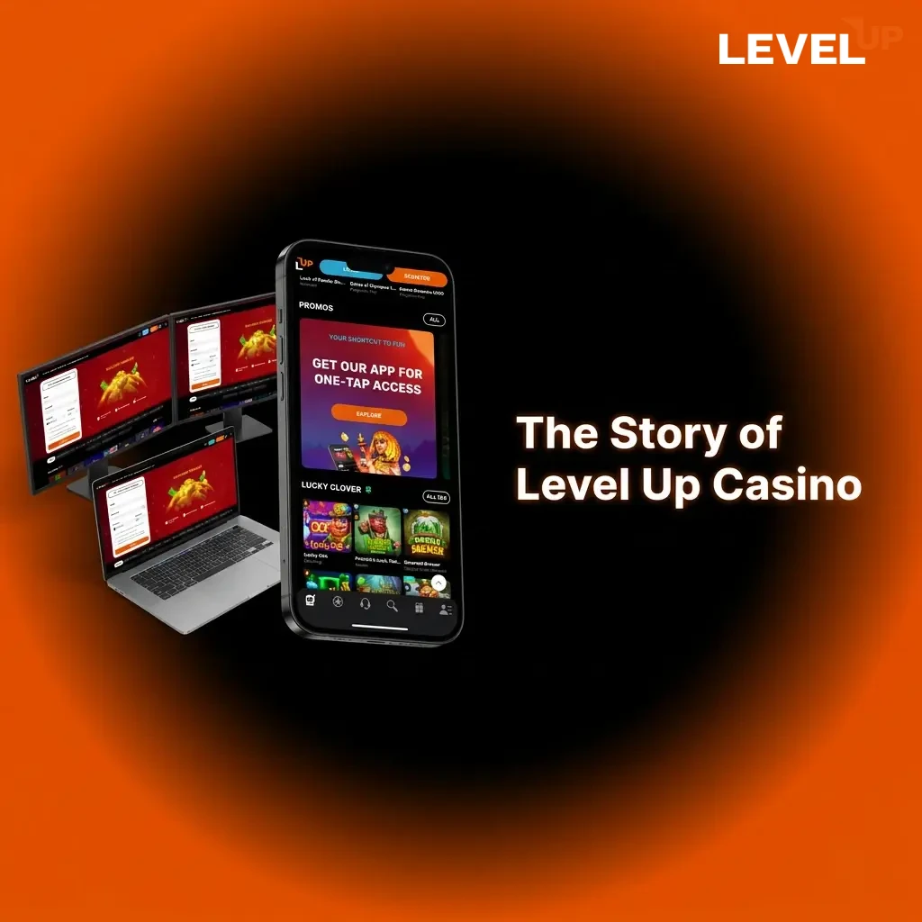 Online casino platform Level Up Casino, founded in 2020, operated by Rabidi N.V. in Curacao with focus on player value.